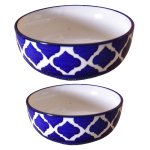 KunhaR Ceramic Mixing Bowls - 1500 ML and 800 ML, 2 Pieces