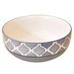 Kunhar Ceramic Bowl, Big Ceramic Bowl, Ceramic Serving Bowl, 1500 Ml