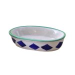 KunhaR Ceramic Soap Dish Holder, Ceramic Soap Dish Tray Holder