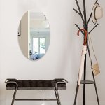 KunhaR Frameless Wall Mirror, 18 X 24 Inch, Oval Cut 1 Piece