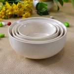 KunhaR Ceramic Mixing Bowls - 1500 Ml, 800 Ml, 600 Ml and 400 Ml, 4 Pieces, White Matt