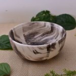 Kunhar Ceramic Bowl, Big Ceramic Bowl, Ceramic Serving Bowl, 1500 Ml, Marble Color