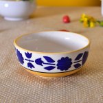 Kunhar Ceramic Bowl, Big Ceramic Bowl, Ceramic Serving Bowl, 1500 Ml, Yellow Flower