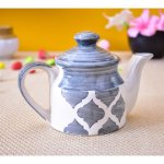 KunhaR Ceramic Teapot, Ceramic Kettle, Coffee Pot, Ceramic Tea Pot - 300 Ml, Grey