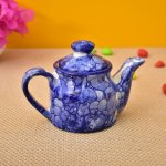 KunhaR Ceramic Teapot, Ceramic Kettle, Coffee Pot, Ceramic Tea Pot - 300 Ml, Blue Luster