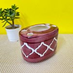 KunhaR Ceramic Toothbrush Holder Stand for Bathroom, Purple Brown