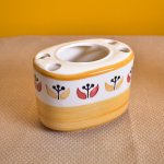 KunhaR Ceramic Toothbrush Holder Stand for Bathroom, Light Yellow