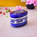 KunhaR Ceramic Toothbrush Holder Stand for Bathroom, Blue