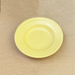 KunhaR Ceramic Deep Pasta Plate Soup Plate, Meggie Plate, Salad Plate, 1 Piece, (9.5 Inch), Yellow