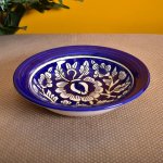 KunhaR Ceramic Deep Pasta Plate Soup Plate, Meggie Plate, Salad Plate, 2 Pieces,(8 Inch), Blue Mugal